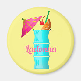 トロピカルドリンクカラフルサマーハワイアンカクテル マグネット