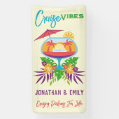 トロピカルドリンククルーズバイブクルーズドアマーカー 横断幕 (縦)