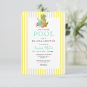 トロピカルドリンクスプールパーティーブライダルシャワー 招待状 (スタンド正面)