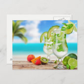 トロピカルドリンクハガキ ポストカード (正面/裏面)