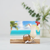 トロピカルドリンクハガキ ポストカード (スタンド正面)