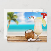 トロピカルドリンクハガキ ポストカード (正面/裏面)