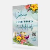 トロピカルドリンクバチェロレッテ アクリルサイン (傾斜)