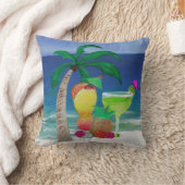 トロピカルドリンクピロー クッション (ブランケット)