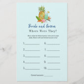 トロピカルドリンクブライダルシャワーゲーム (正面)