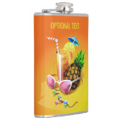 トロピカルドリンク名前をカスタムする&文字フラスコ フラスク (右)