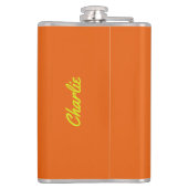 トロピカルドリンク名前をカスタムする&文字フラスコ フラスク (裏面)