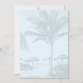 トロピカルドリンク大人の誕生日パーティーへの招待 招待状 (裏面)