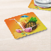 トロピカルドリンク紙コースター ペーパーコースター (アングル)