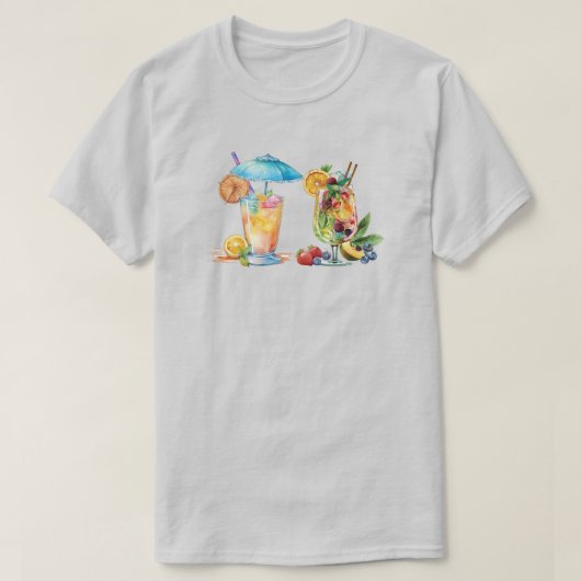 トロピカルドリンクTシャツ Tシャツ (デザイン正面)