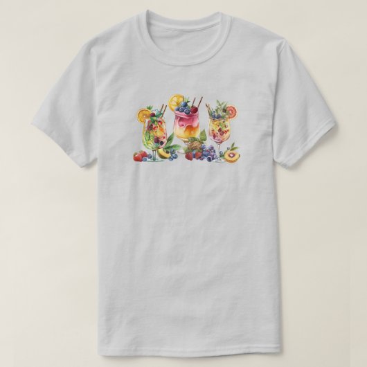 トロピカルドリンクTシャツ Tシャツ (デザイン正面)