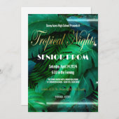 トロピカルナイツプロムハイスクール招待状 招待状 (正面/裏面)