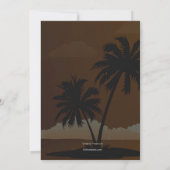 トロピカルナイトウェディングリハーサルディナー 招待状 (裏面)