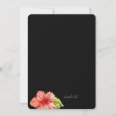 トロピカルナイトハワイアンルアウ(ハワイ式宴会)招待状 招待状 (裏面)