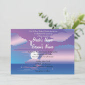 トロピカルナイトフローラ結婚式招待状 招待状 (スタンド正面)