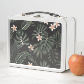 トロピカルナイトフローラ:エキゾチックヴィンテージ。 メタルランチボックス (インサイチュ)