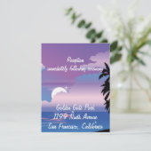 トロピカルナイト披露宴挿入カード エンクロージャーカード (スタンド正面)