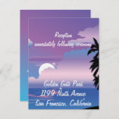 トロピカルナイト披露宴挿入カード エンクロージャーカード (正面/裏面)