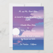 トロピカルナイト結婚の発表 招待状 (裏面)