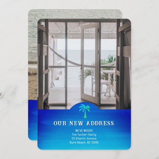 トロピカルニューアドレスブライト2フォトムービングカード (正面/裏面)