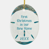 トロピカルニューホームがクリスマスを飾る セラミックオーナメント (正面)