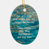 トロピカルニューホームがクリスマスを飾る セラミックオーナメント (裏面)