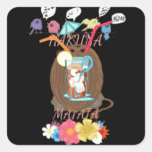 トロピカルネイチャーズバウンティ» Coコナッツレモネードアート スクエアシール (正面)