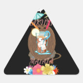 トロピカルネイチャーズバウンティ» Coコナッツレモネードアート 三角形シール (正面)