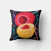 トロピカルネオン鮮やかフルーツデザイン クッション (裏面)