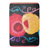 トロピカルネオン鮮やかフルーツデザイン バスマット (正面縦)