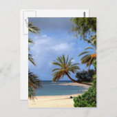 トロピカルノースショアビーチ，オアフ，ハワイ ポストカード (正面/裏面)