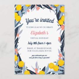 トロピカルノーツ バーチャル誕生日パーティー 招待状