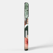 トロピカルハイビスカスの花のモノグラムアイランドデザイン Case-Mate iPhoneケース (裏面 / 右)