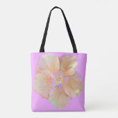 トロピカルハイビスカスの花 トートバッグ (裏面)