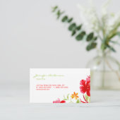 トロピカルハイビスカスイベントプランナー名刺 名刺 (スタンド正面)