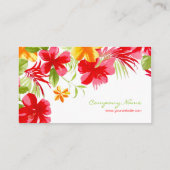 トロピカルハイビスカスイベントプランナー名刺 名刺 (裏面)