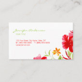 トロピカルハイビスカスイベントプランナー名刺 名刺 (正面)