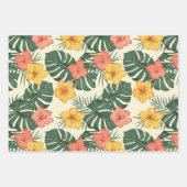トロピカルハイビスカスガーデン ラッピングペーパーシート (正面3)