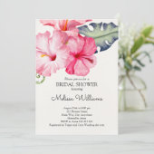 トロピカルハイビスカスサマーブライダルシャワー 招待状 (スタンド正面)