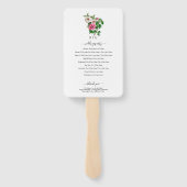 トロピカルハイビスカスサマー結婚式 プログラム ハンドファン (裏面)