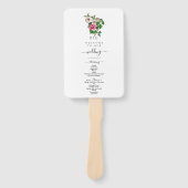 トロピカルハイビスカスサマー結婚式 プログラム ハンドファン (正面)