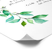 トロピカルハイビスカスシグネチャーカクテルメニューの看板 ポスター (角)