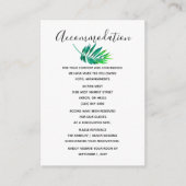 トロピカルハイビスカスハワイアンビーチ結婚式 エンクロージャーカード (正面)