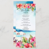 トロピカルハイビスカスビーチ先メニュー (正面/裏面)