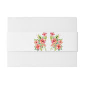 トロピカルハイビスカスビーチ先 招待状ベリーバンド (裏面例)