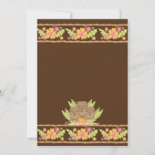 トロピカルハイビスカスフラワーズ&ティキブライダルシャワー 招待状 (裏面)