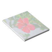 トロピカルハイビスカスフローラプリント ノートパッド (アングル)