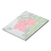 トロピカルハイビスカスフローラプリント ノートパッド (回転)