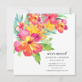 トロピカルハイビスカスフローラ移動発表 招待状 (正面)