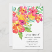 トロピカルハイビスカスフローラ移動発表 招待状 (正面)